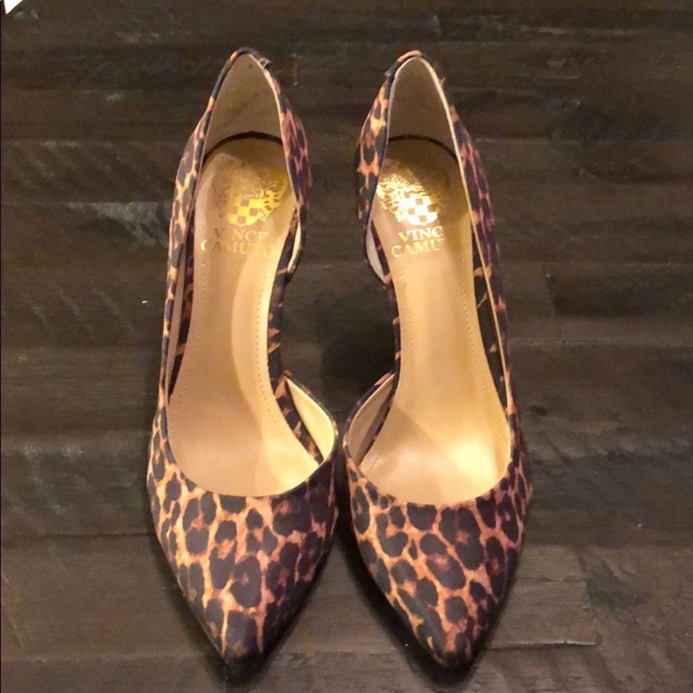 Leopard print heels